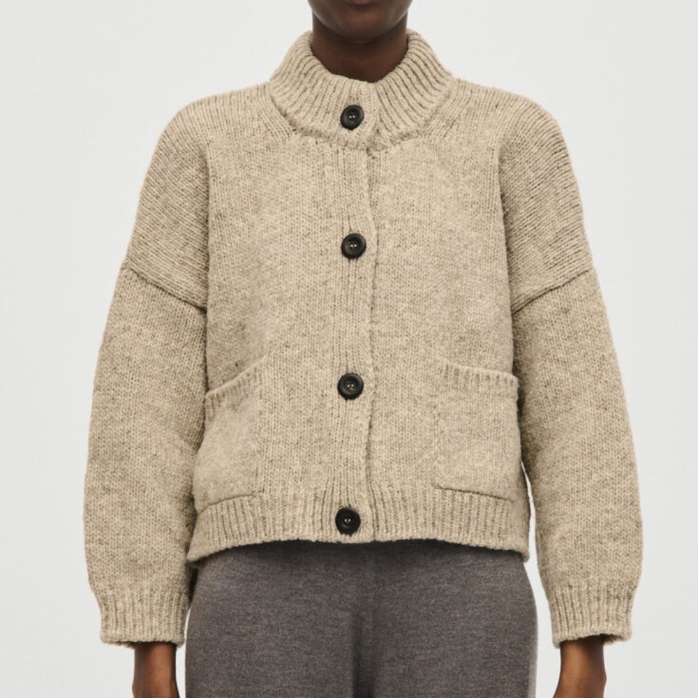 Babaa no 23 cardigan in mist